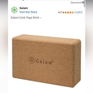 Gaiam Cork Yoga Block